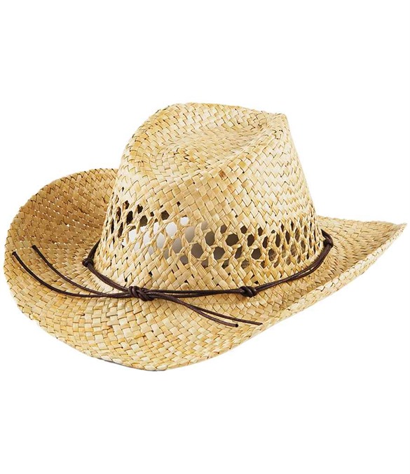 Beechfield Straw Cowboy Hat