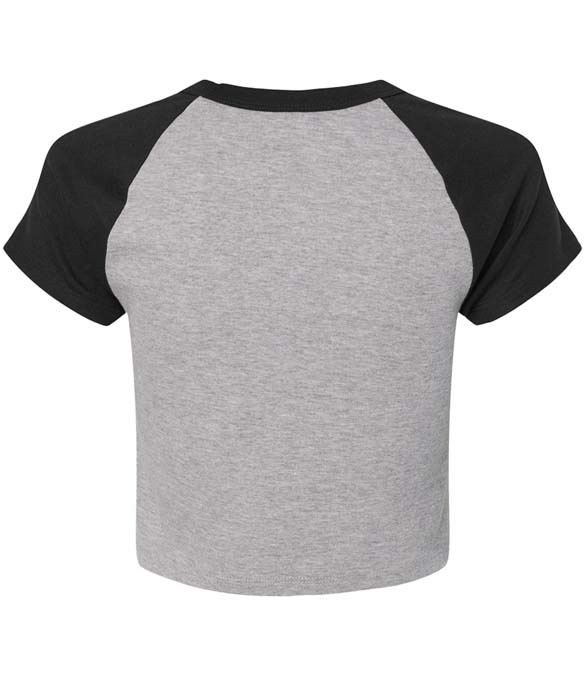 Bella Ladies Micro Rib Raglan Baby T-Shirt