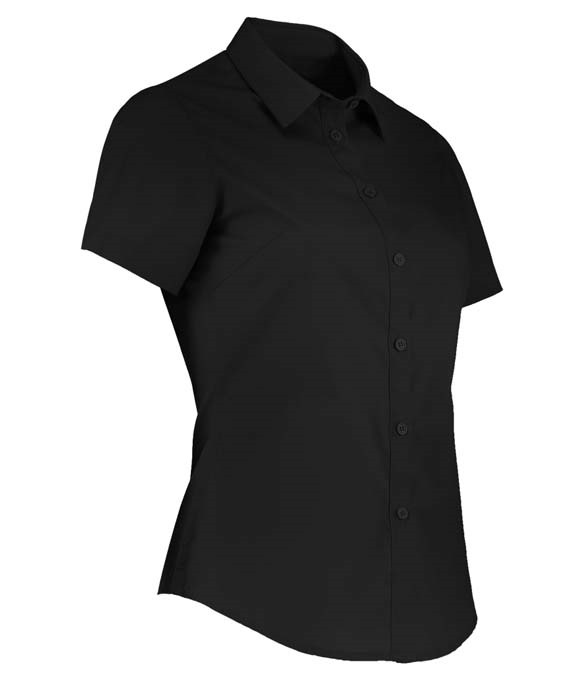 Kustom Kit Ladies Short Sleeve Tailored Poplin Shirt