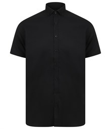 Henbury Modern Short Sleeve Slim Fit Oxford Shirt