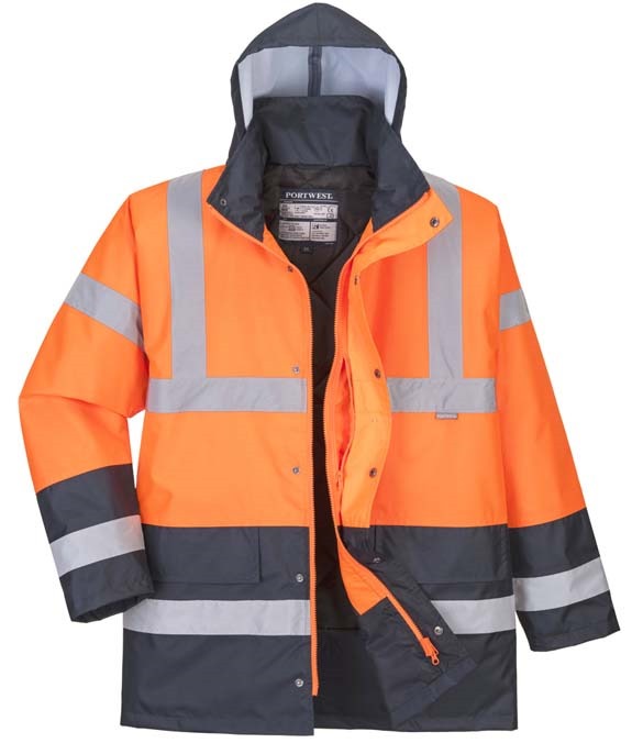 Portwest Hi-Vis Contrast Traffic Jacket