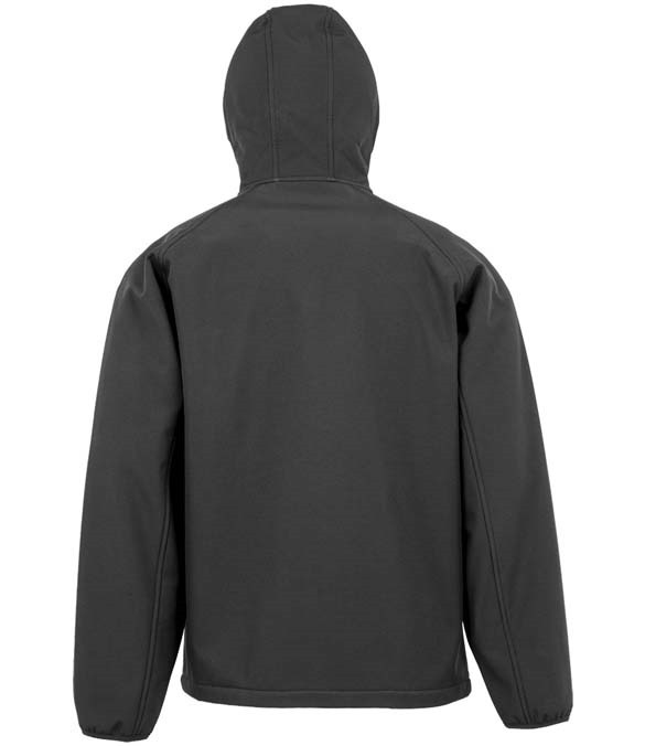 Result Genuine Recycled Three Layer Printable Hooded Soft Shell Jacket