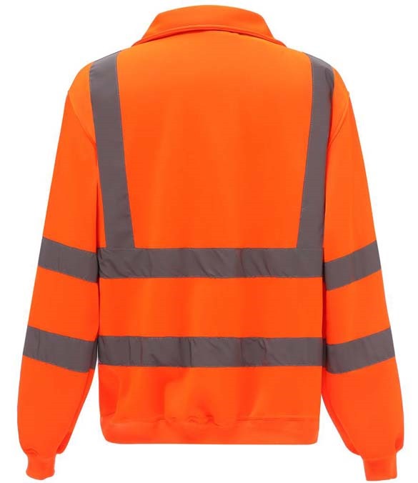 Yoko Hi-Vis Zip Neck Sweatshirt